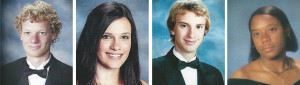 From left to right: Alex Hart, Kristen Norwood, Adam Perry, Valencia Toomer