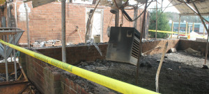 The fire badly damaged the barn and greenhouse. Lilli Hoffman/The Omniscient