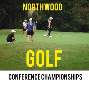 The Northwood ladies golf team played in the 18 hole Conference Championship today and took second! Senior Lauren Merrill and sophomore Kyndal Hutchinson (in the pic wearing black) both shot 93 and Logan Maclamrock shot a 91! Great job ladies! #golf #allconference #northwood
