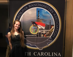 Mary Wardrop performs with North Carolina Honor Band