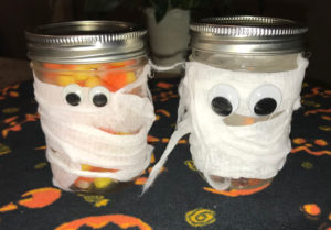 Halloween DIYs: Mummy Mason Jar Luminaries and Last-Minute Costumes