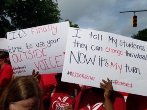 March for Students, Rally for Respect: North Carolina teachers advocate for their rights