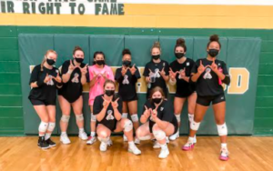 Volleyball Team Works for Successful Season